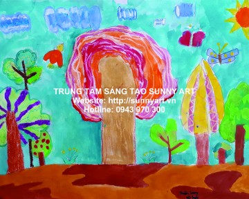 TRUNG TÂM SÁNG TẠO SUNNY ART  Chiêu Sinh Lớp Vẽ Thiếu Nhi hè 2019